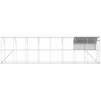 Kippenhok Tegen de Muur zilver 800 x 150 x 215 cm