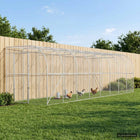 Kippenhok 800x200x215 cm zilver gegalvaniseerd staal