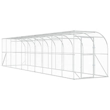 Kippenhok Tegen de Muur zilver 600 x 150 x 215 cm