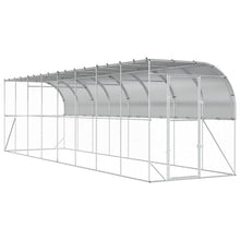 Kippenhok Tegen de Muur zilver 600 x 150 x 215 cm