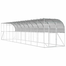 Kippenhok Tegen de Muur zilver 600 x 150 x 215 cm