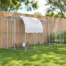 Kippenhok Tegen de Muur zilver 600 x 200 x 215 cm