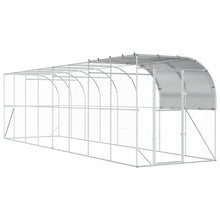 Kippenhok Tegen de Muur zilver 800 x 200 x 215 cm