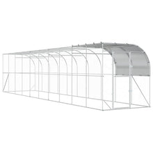 Kippenhok Tegen de Muur zilver 1000 x 200 x 215 cm