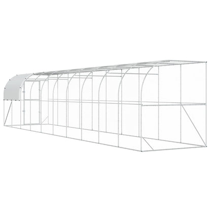 Kippenhok Tegen de Muur zilver 1000 x 200 x 215 cm