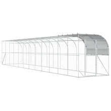 Kippenhok Tegen de Muur zilver 1200 x 200 x 215 cm