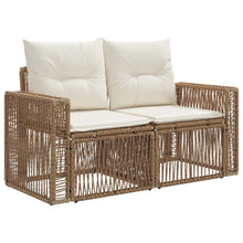 Tuinbankenset 12 pcs Beige en Crème Wit poly rattan