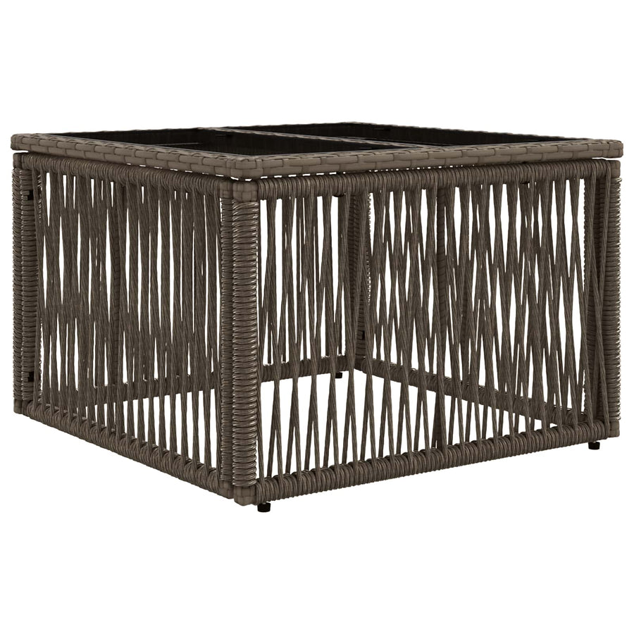 Tuinbankenset 13 pcs Grijs poly rattan