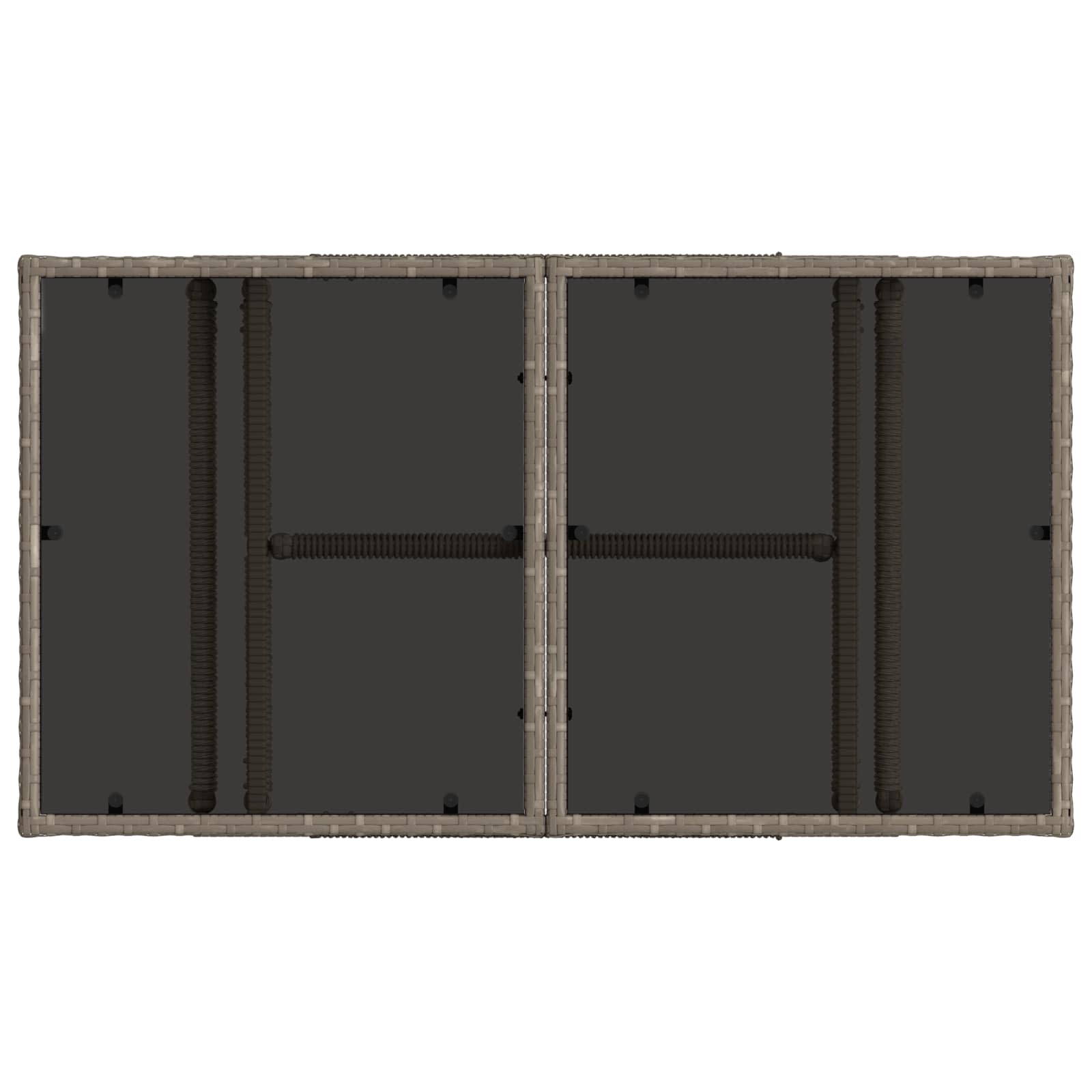 Tuinbankenset 13 pcs Grijs poly rattan