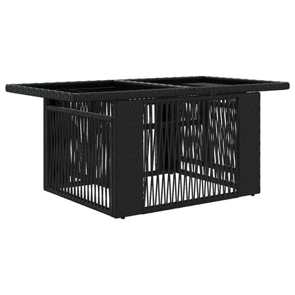 Tuinbankenset 7 st 6-Aantal zitplaatsen Zwart en Cream Wit