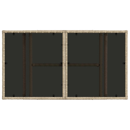 Tuinbankenset 7 st 6-Aantal zitplaatsen Beige en Crème Wit