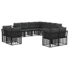 Outdoor bank set Black and Dark Grey Polyester