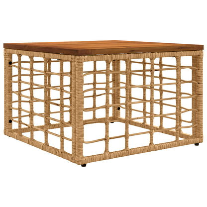 Buiten bankenset 11 pcs Natuurlijk en Crème Wit Polyester