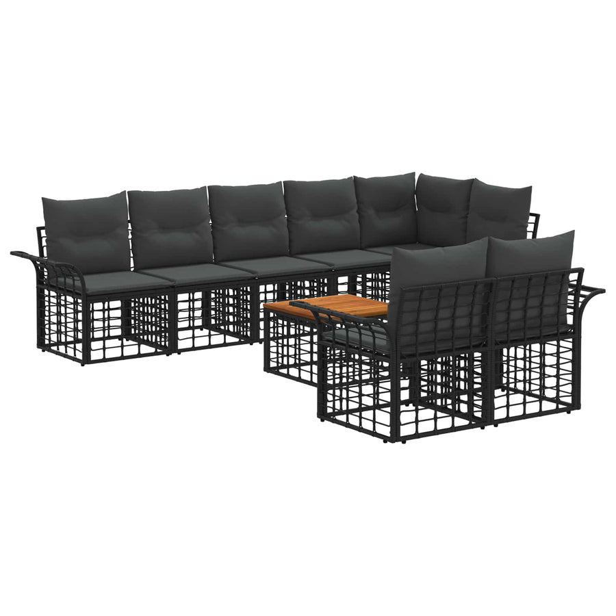Buiten bankenset met kussen 4 pcs Polyester