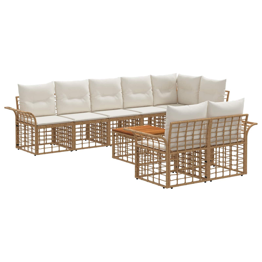 Buiten bankenset met kussen 4 pcs Polyester