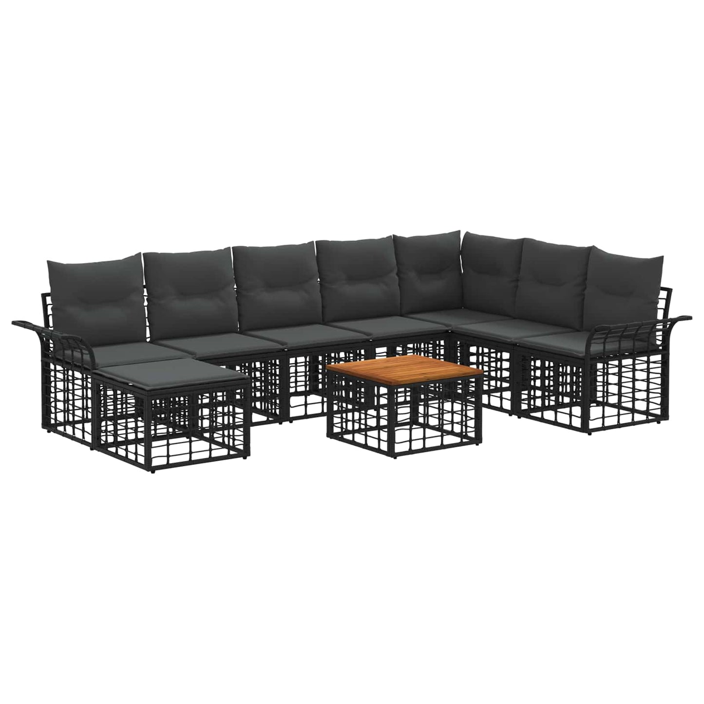 Buiten bankenset met kussen 5 pcs Polyester