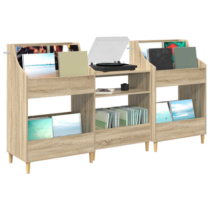 Media Planken Set 3 st Sonoma Eiken 212 x 46 x 112 cm