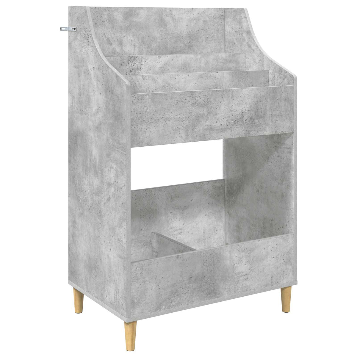 Media Planken Set 3 st Betongrijs 212 x 46 x 112 cm