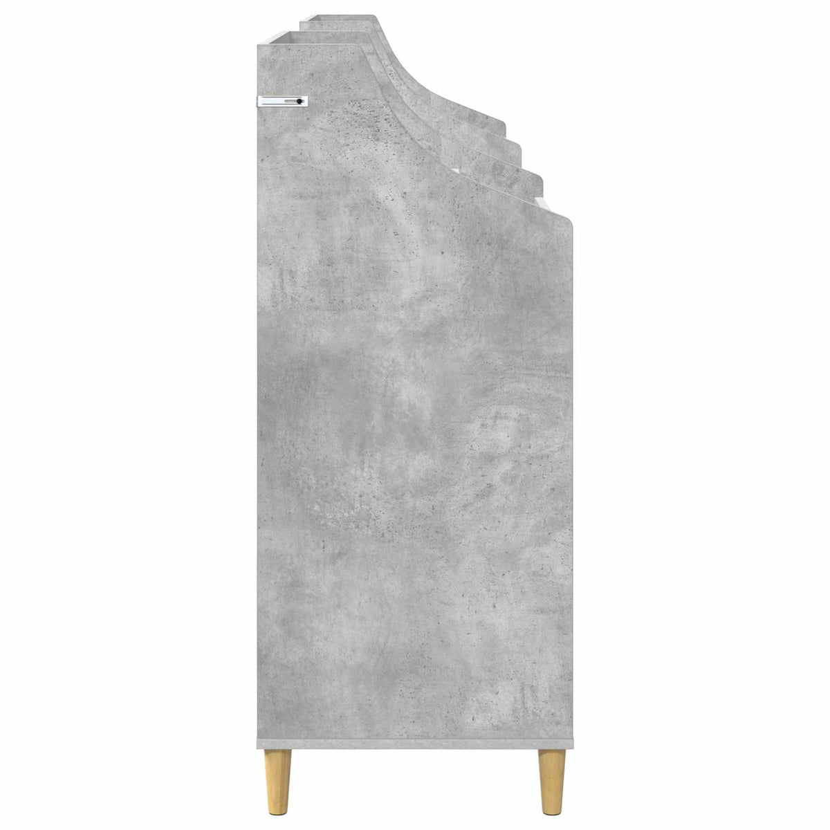 Media Planken Set 3 st Betongrijs 212 x 46 x 112 cm