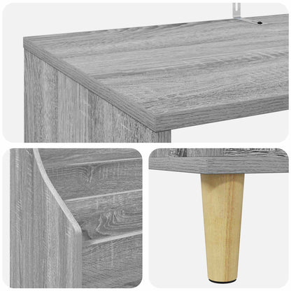 Media Planken Set 3 st Grijs Sonoma 212 x 46 x 112 cm