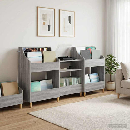 Media Planken Set 3 st Grijs Sonoma 212 x 46 x 112 cm