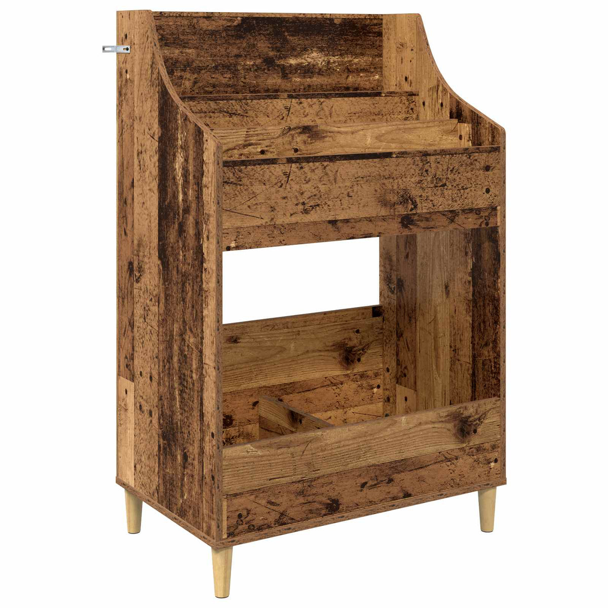 Media Planken Set 3 st Oud hout 212 x 46 x 112 cm Bewerkt hout