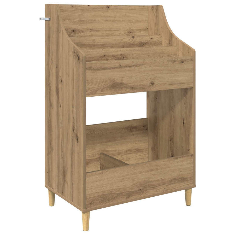 Media Planken Set 3 st Artisanaal eiken 212 x 46 x 112 cm
