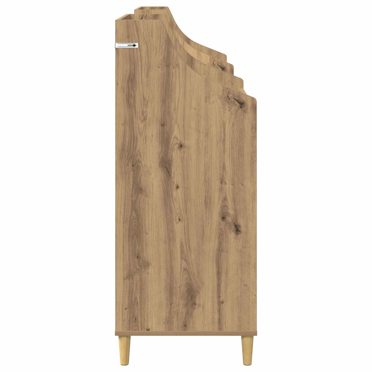 Media Planken Set 3 st Artisanaal eiken 212 x 46 x 112 cm