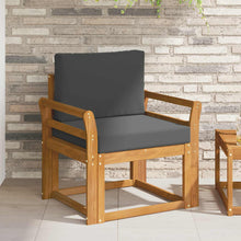 Tuinbank Massief Acaciahout en Polyester Naturel