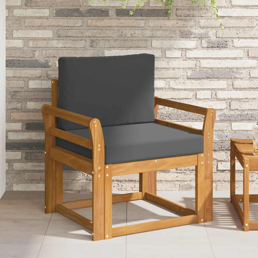 Tuinbank Massief Acaciahout en Polyester Naturel