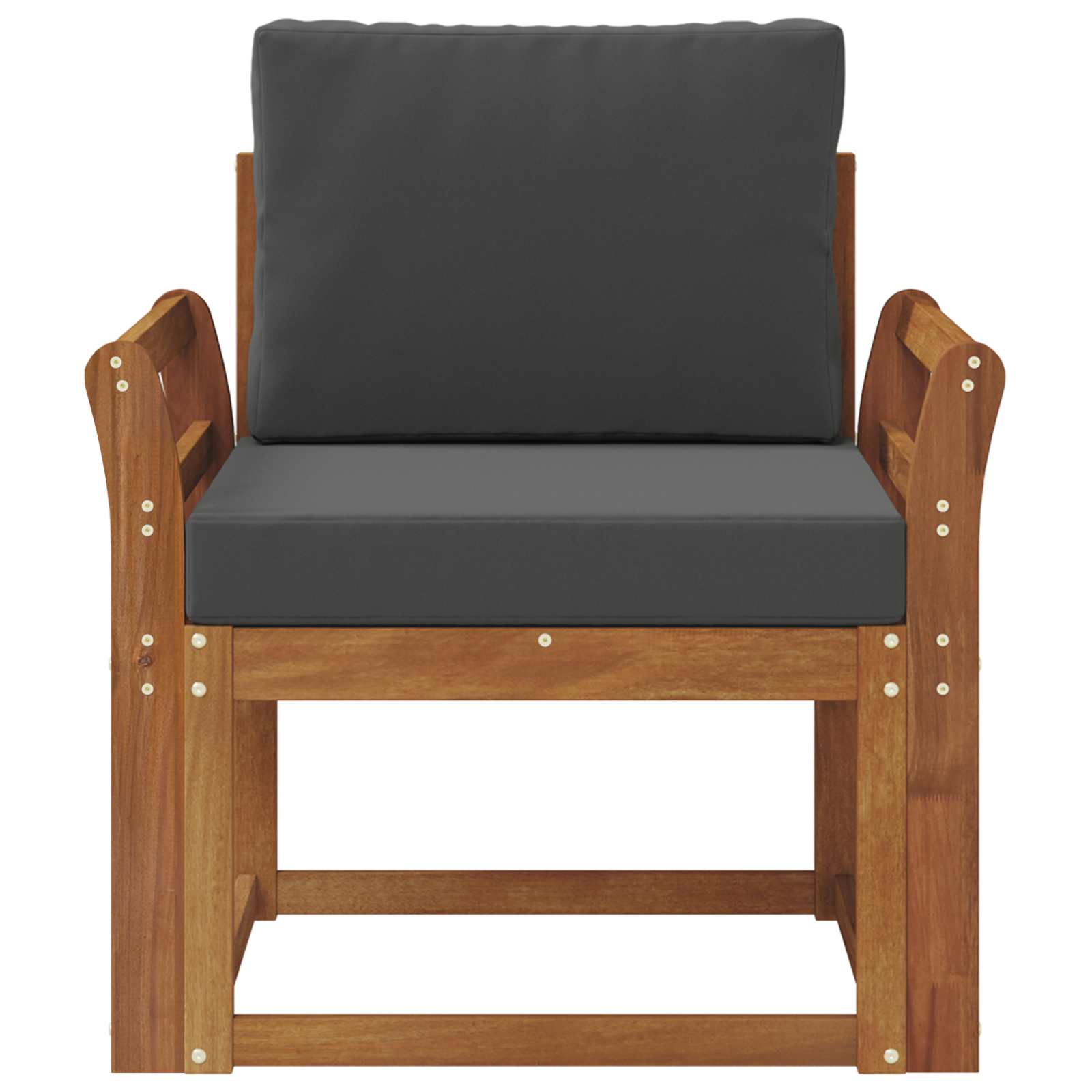 Tuinbank Massief Acaciahout en Polyester Naturel