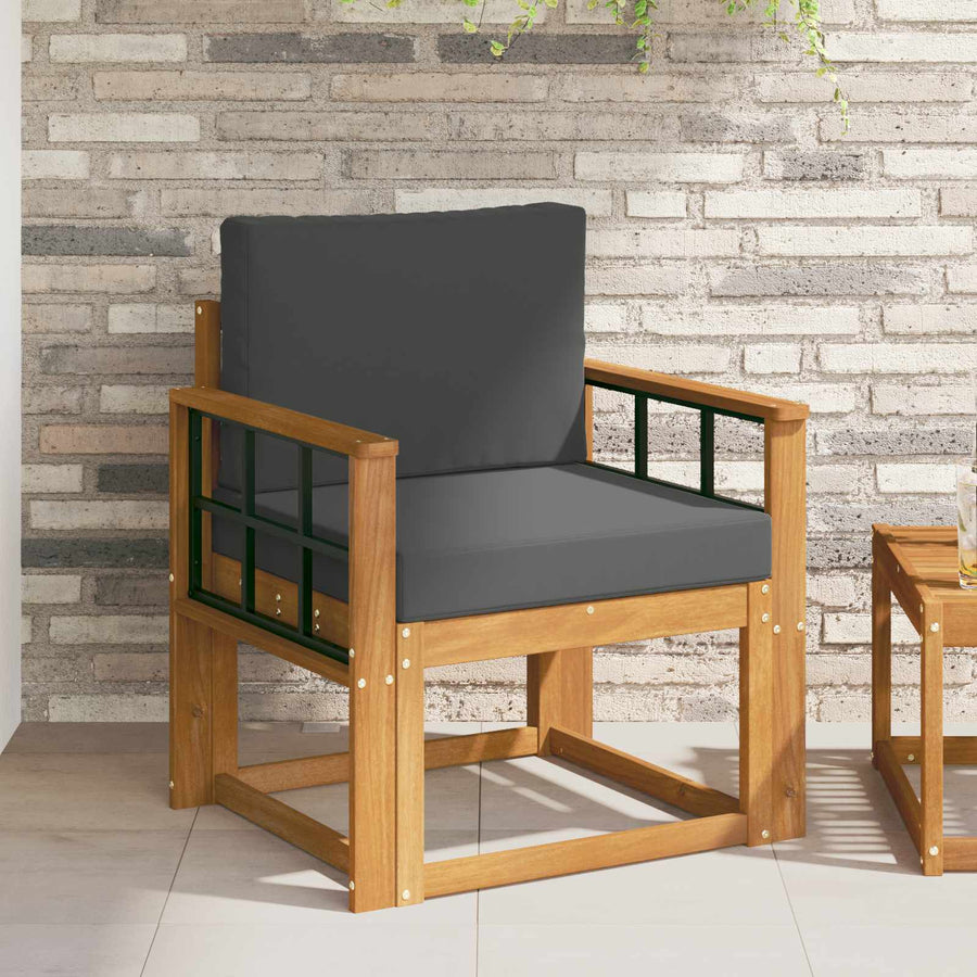 Tuinbank Massief Acaciahout en Polyester Naturel