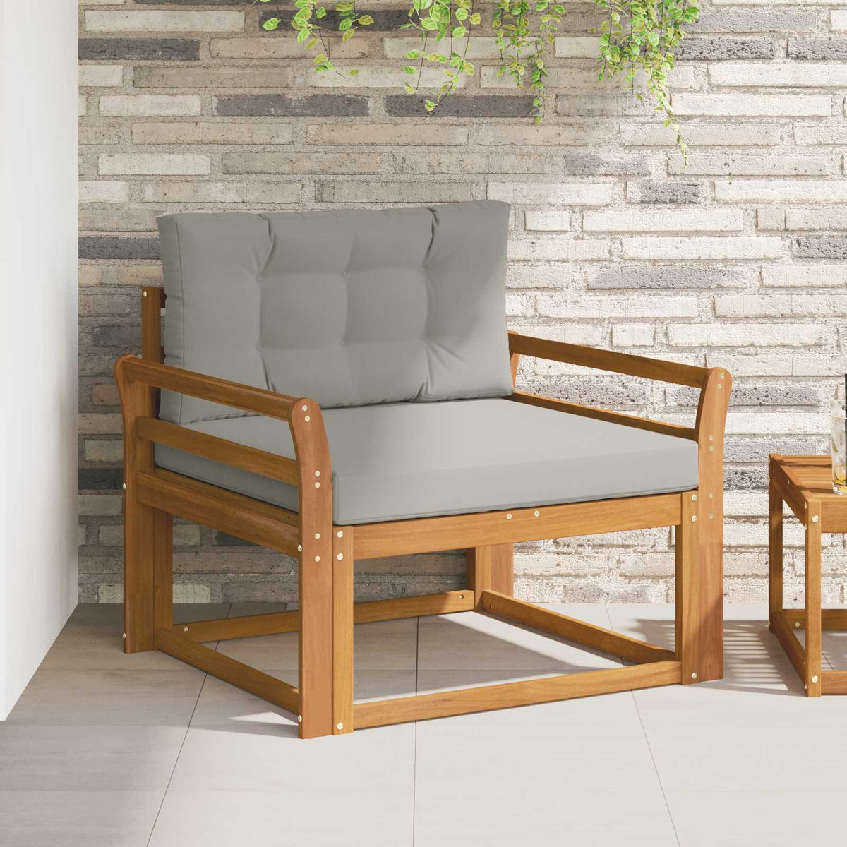 Buiten Midden Sofa Naturel Gebogen