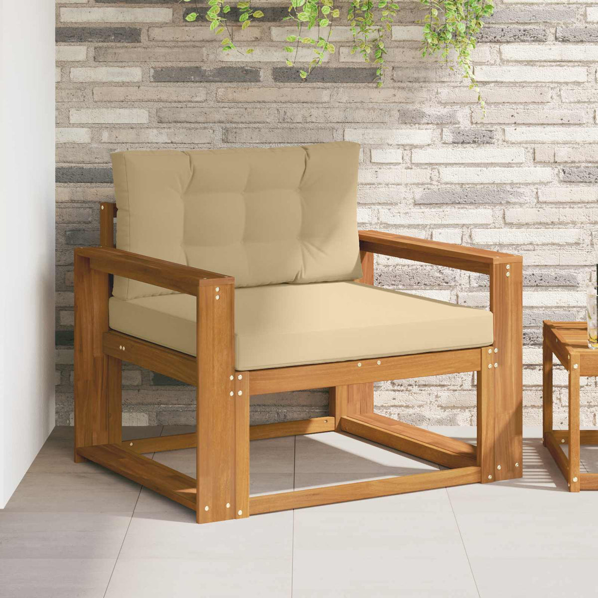 Buiten Midden Sofa Naturel Breed plat