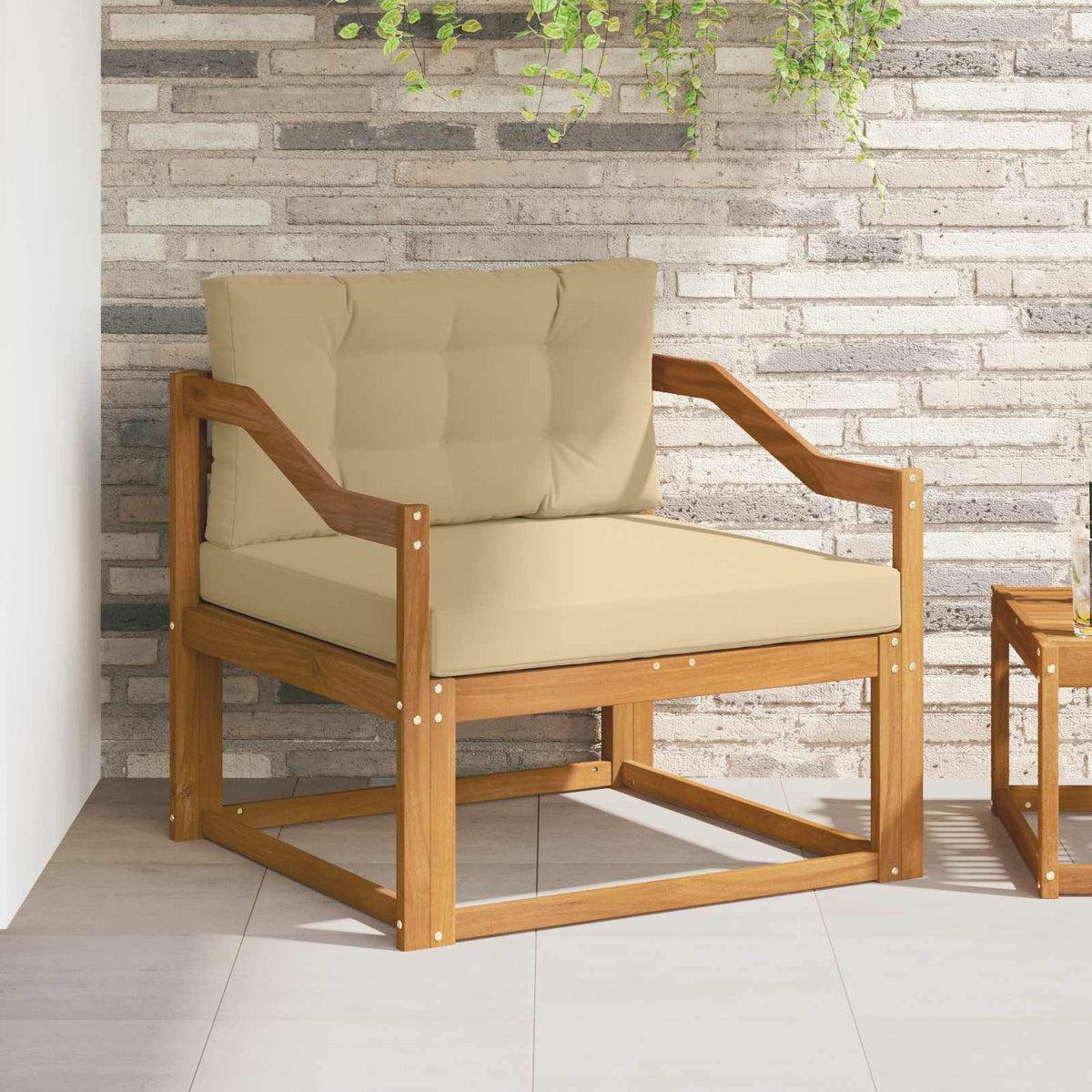 Buiten Midden Sofa Naturel Hellend