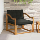 Outdoor bench set Solid Acacia Wood and Textilene Natural
