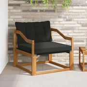 Modulaire tuinbank massief acaciahout textilene naturel