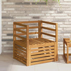 Modulaire tuinbank massief acaciahout naturel
