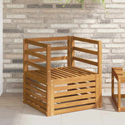 Modulaire tuinbank massief acaciahout naturel