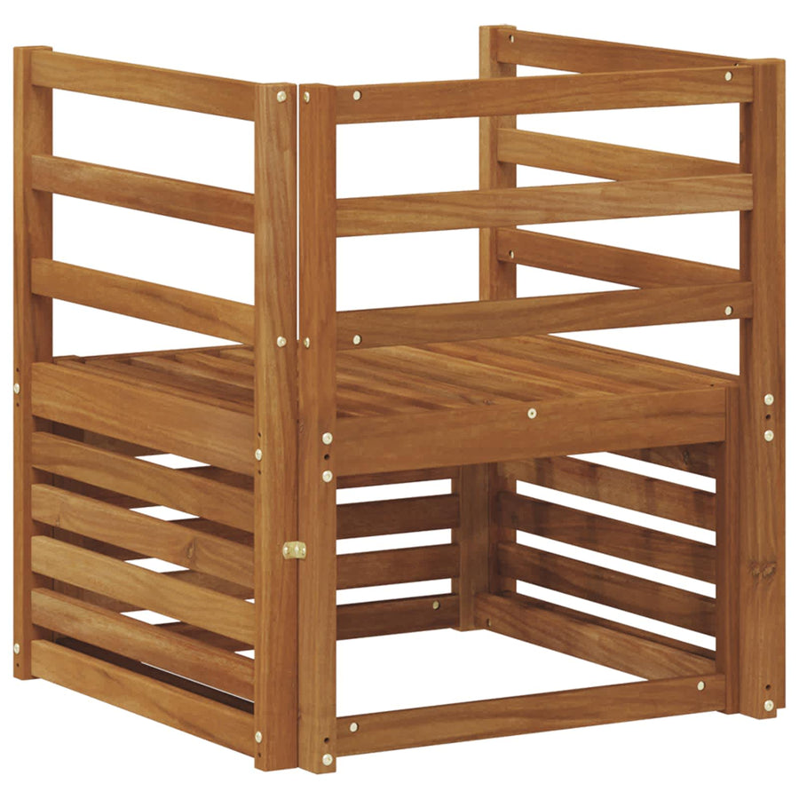 Buiten bankenset Naturel 67 x 63 x 73 cm Massief Acaciahout