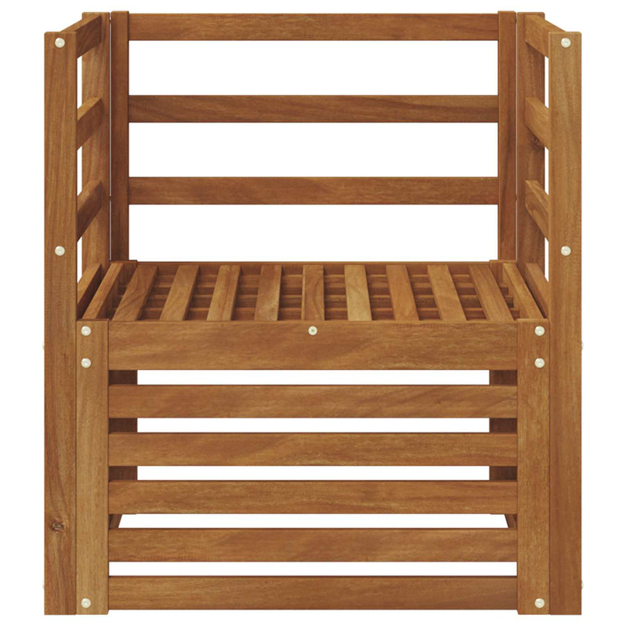 Buiten bankenset Naturel 67 x 63 x 73 cm Massief Acaciahout