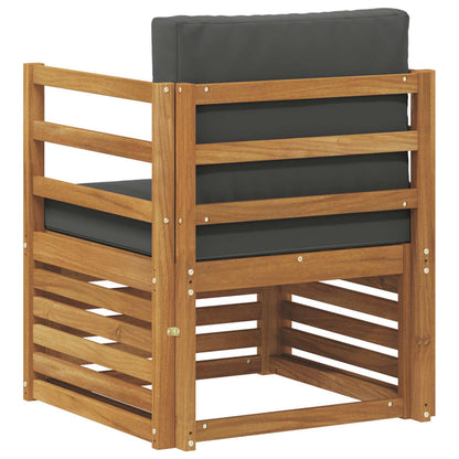 Buiten bankenset met kussen Naturel 67 x 63 x 73 cm