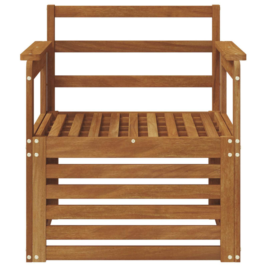 Buiten bankenset Naturel 71 x 63 x 73 cm Massief Acaciahout