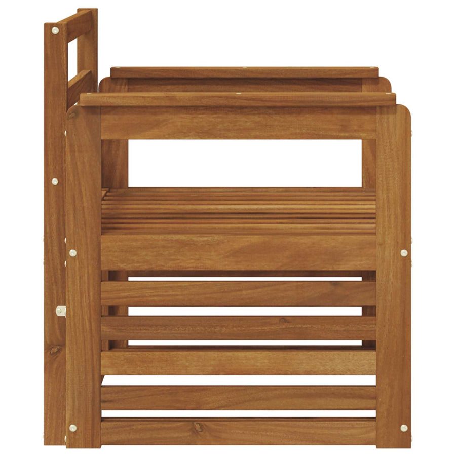 Buiten bankenset Naturel 71 x 63 x 73 cm Massief Acaciahout