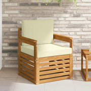 Modulaire tuinbank massief acaciahout naturel