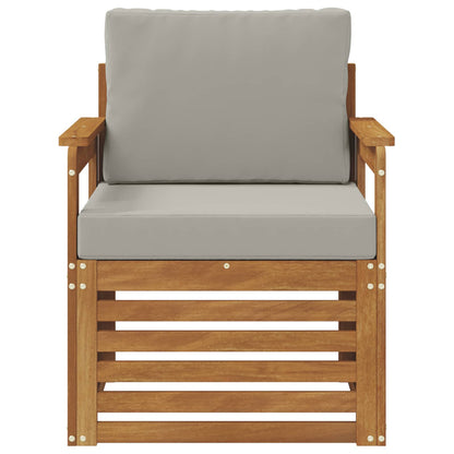 Buiten bankenset met kussen Naturel 71 x 63 x 73 cm