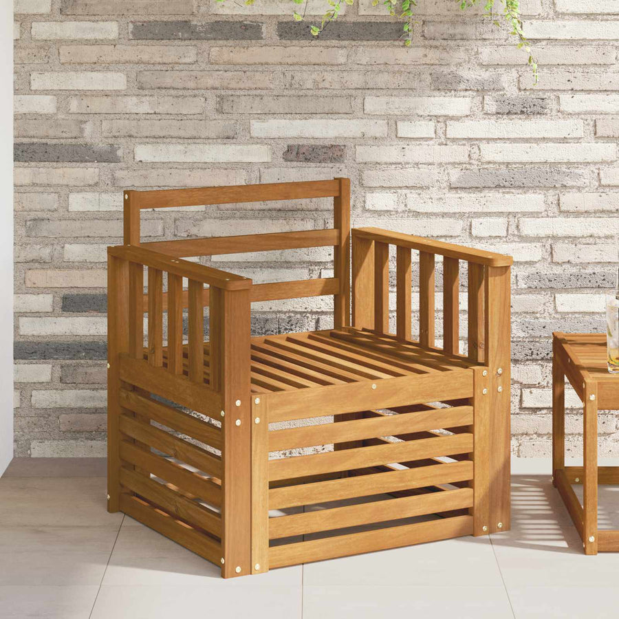 Buiten bankenset Naturel 71 x 63 x 73 cm Massief Acaciahout