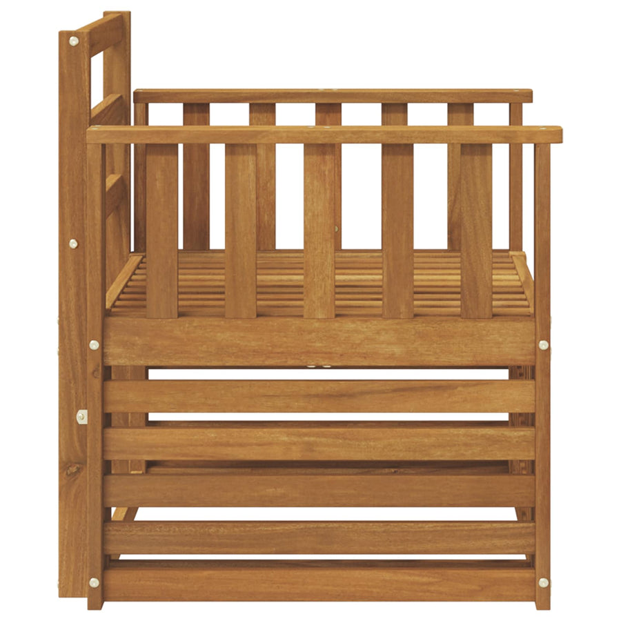 Buiten bankenset Naturel 71 x 63 x 73 cm Massief Acaciahout