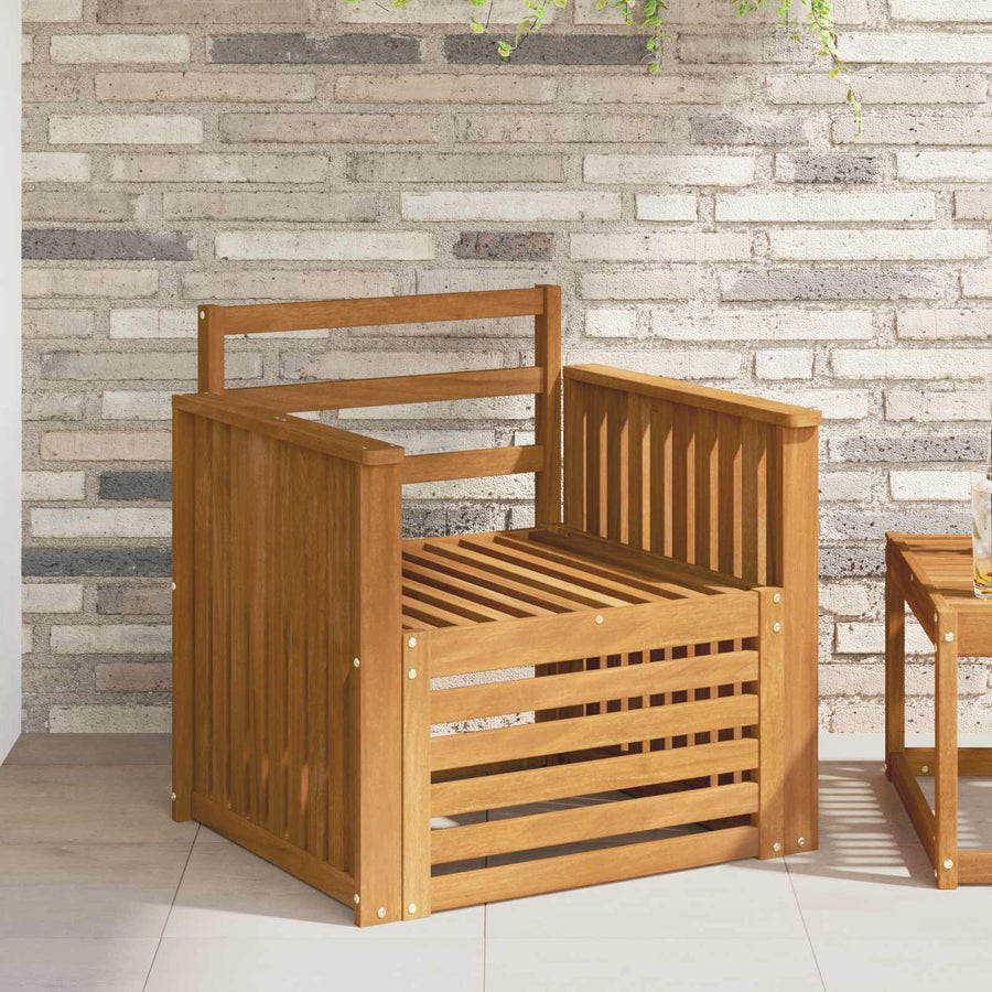 Buiten bankenset Naturel 71 x 63 x 73 cm Massief Acaciahout