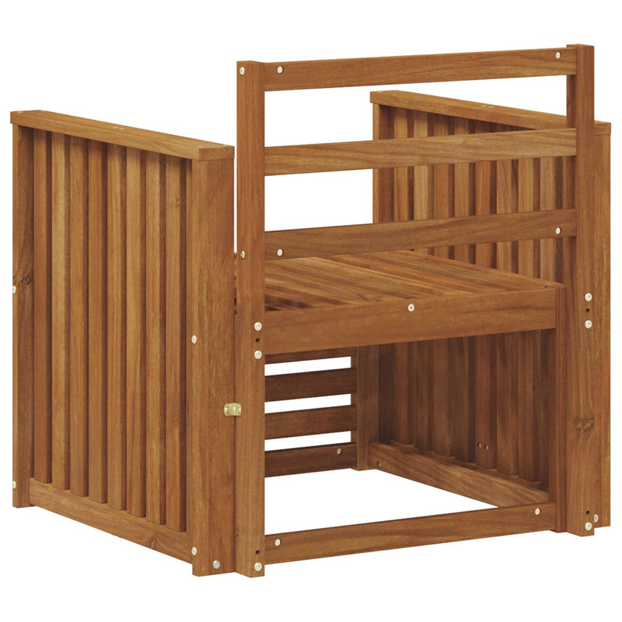 Buiten bankenset Naturel 71 x 63 x 73 cm Massief Acaciahout